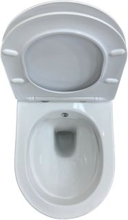 Унитаз подвесной Laguraty 038 BW безободковый с функцией биде белый